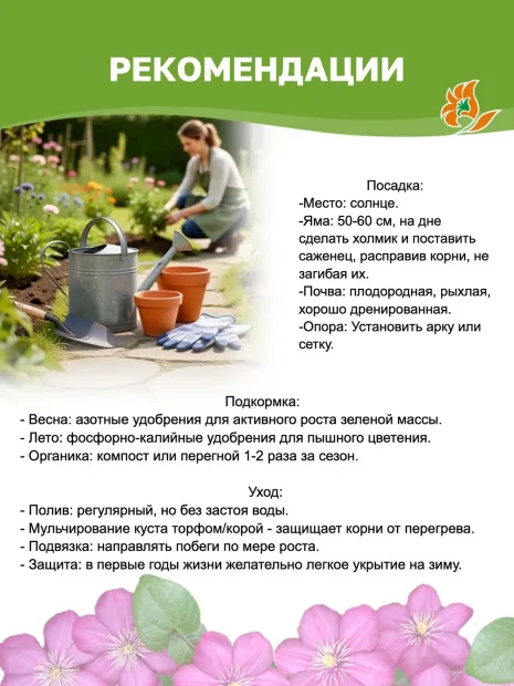 Клематис Бьюти оф Ворчестер (крупноцветковый)